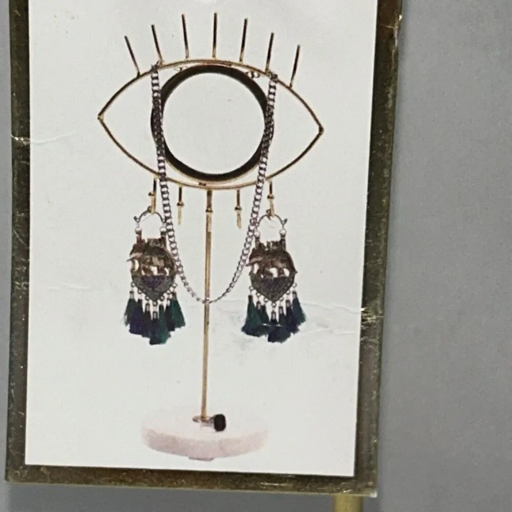 Purva Magic Eye Golden Jewelry Mirror Display New With Tags Marble Base